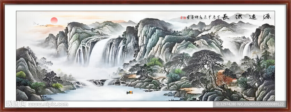 中國(guó)水墨山水國(guó)畫(huà)