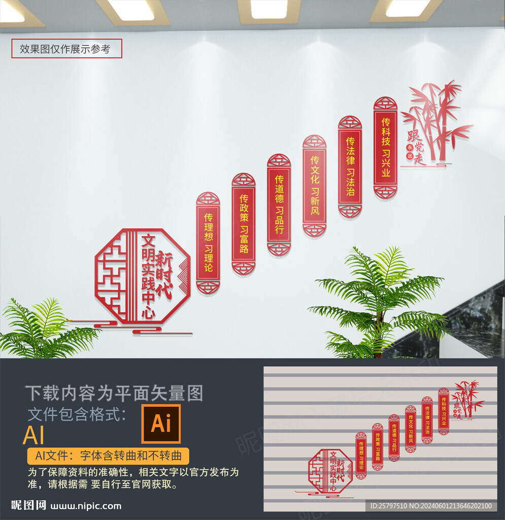 樓梯樓道文明實(shí)踐展板