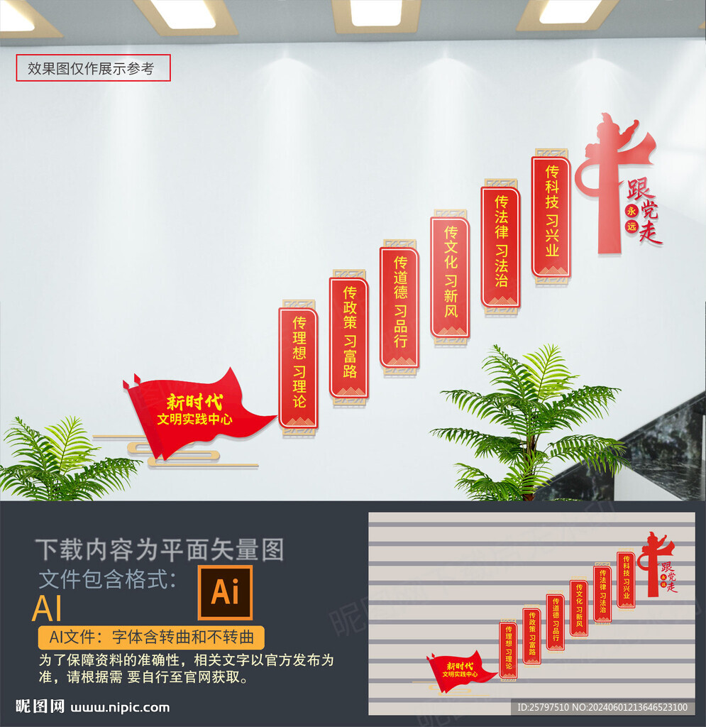 樓梯樓道文明實(shí)踐展板