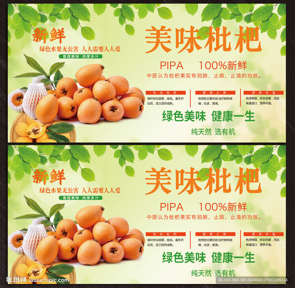 枇杷展板