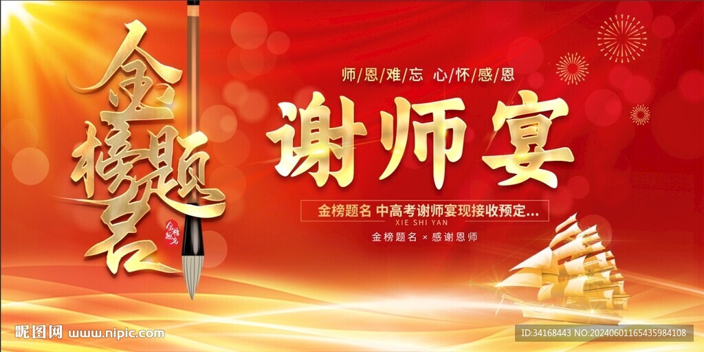 金榜題名謝師宴