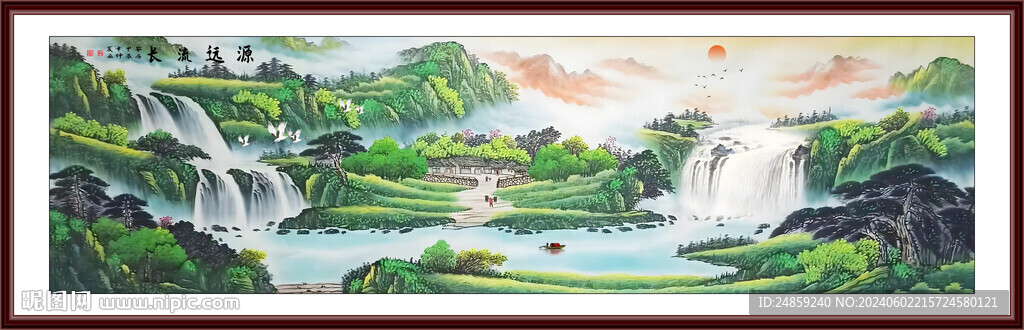 青綠山水風(fēng)景