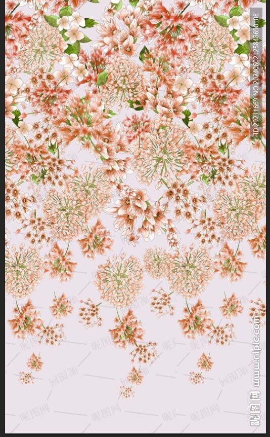 定位手繪花