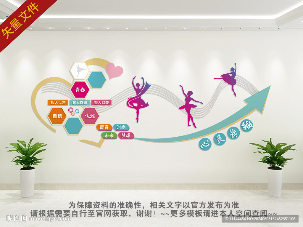 少兒舞蹈班級背景墻
