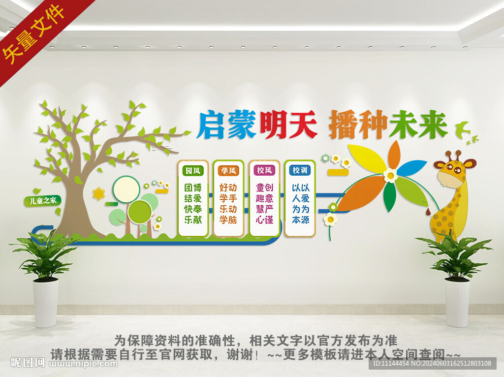幼兒園卡通文化墻
