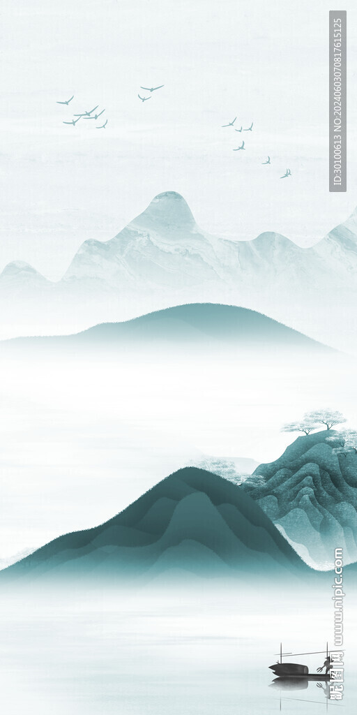 高清 山水中式玄關 TiF分層