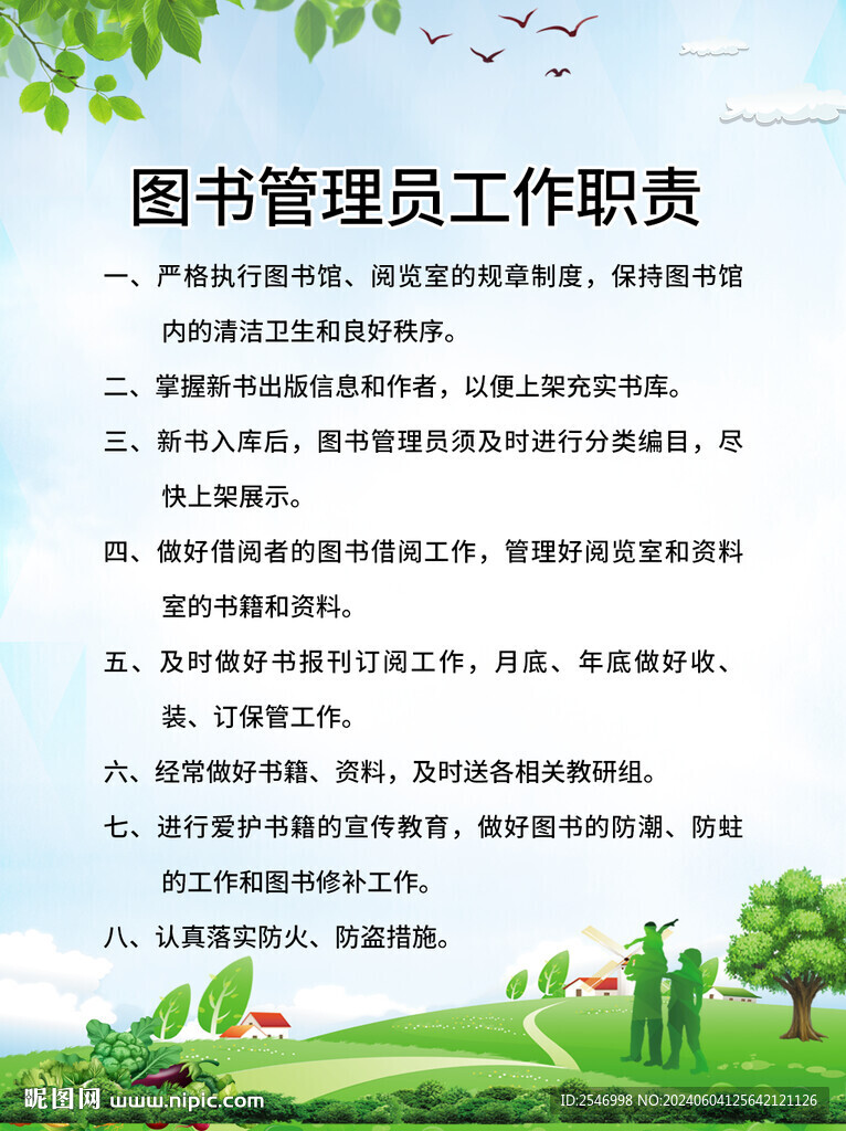 圖書館理員工作職責(zé)