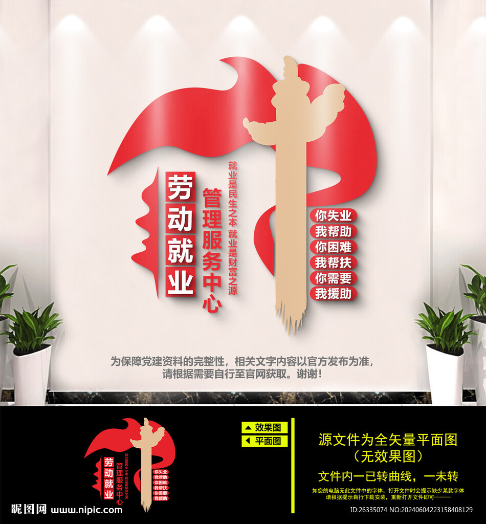 就業保障文化墻