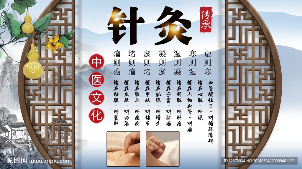 針灸背景墻