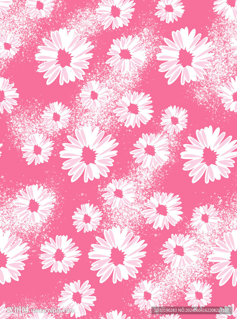 扎染菊花