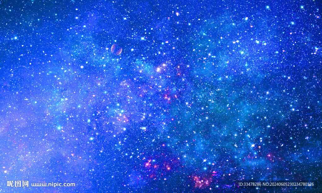 藍色宇宙星空背景
