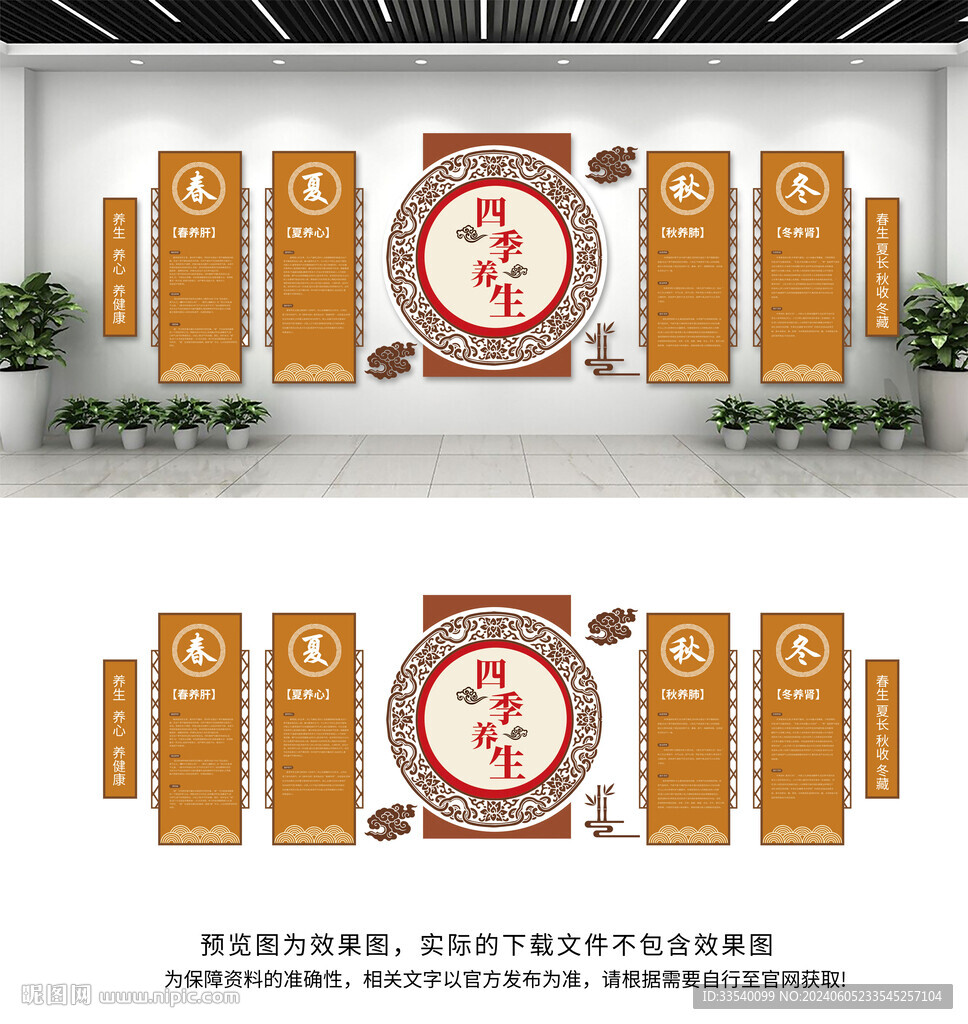 四季養(yǎng)生文化墻