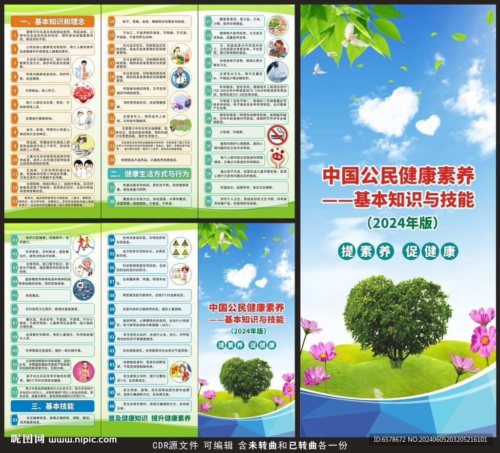 中國公民健康素養三折頁