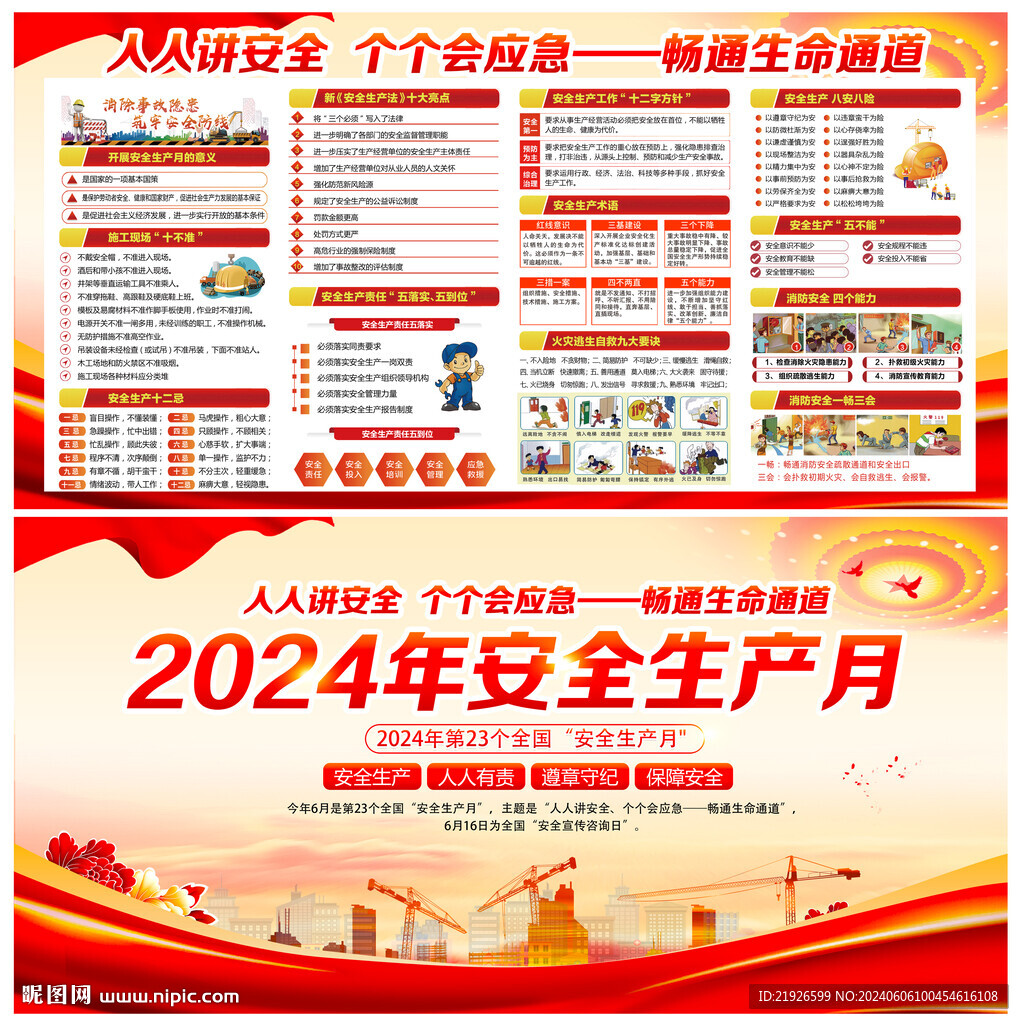 2024年安全生產(chǎn)月宣傳欄