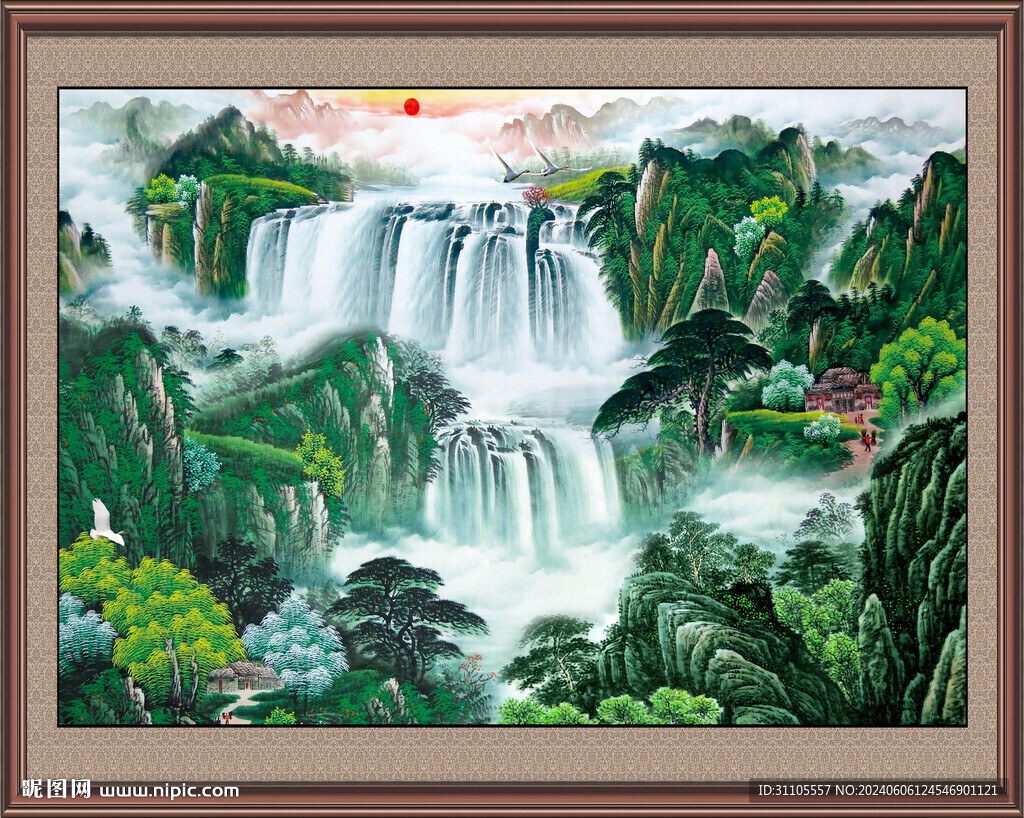 山水畫國畫 