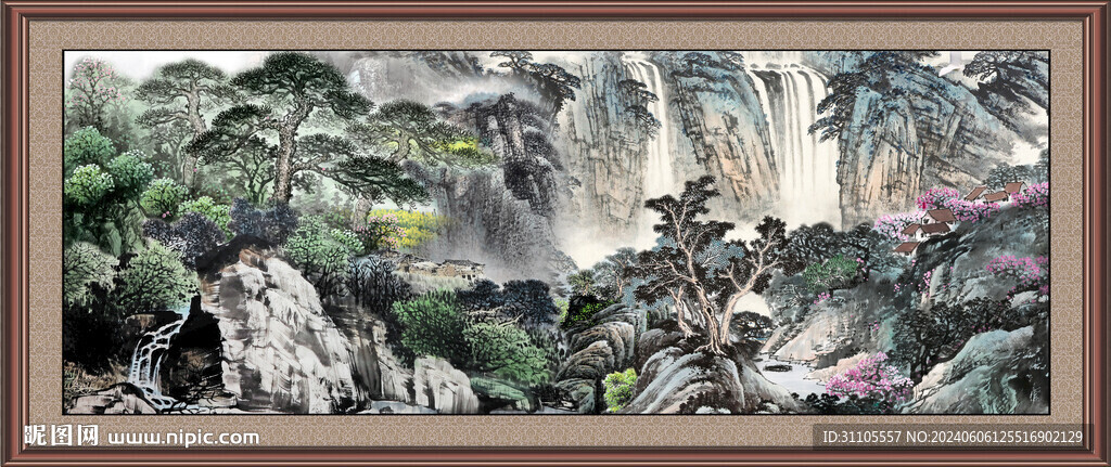 聚寶盆山水 