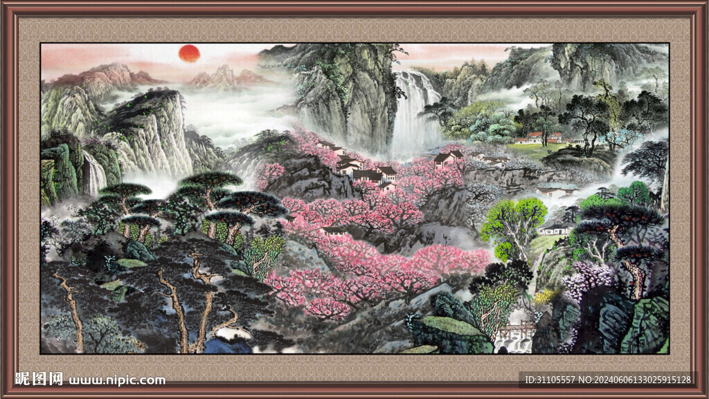 山水畫國畫 