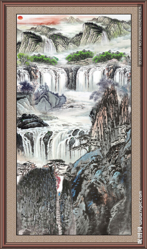中國畫山水畫 