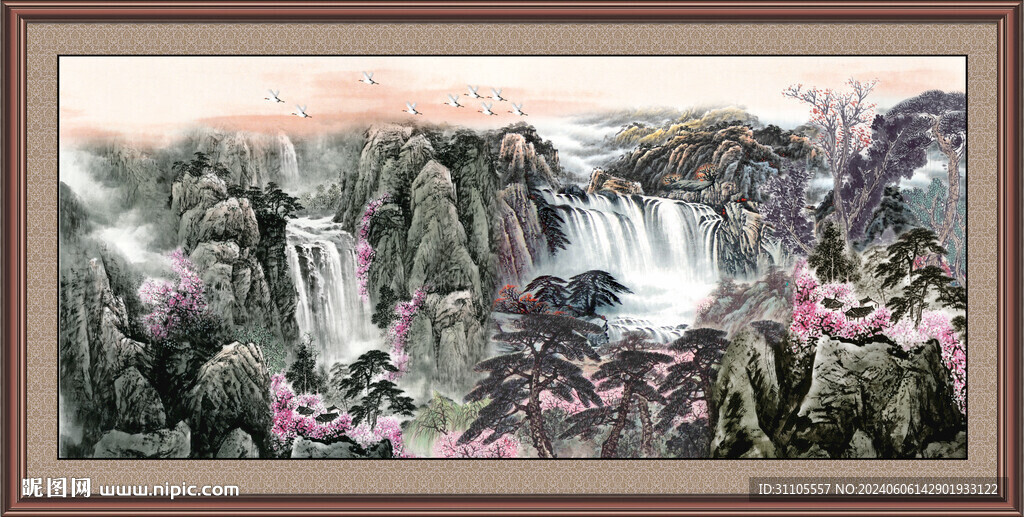辦公室山水畫