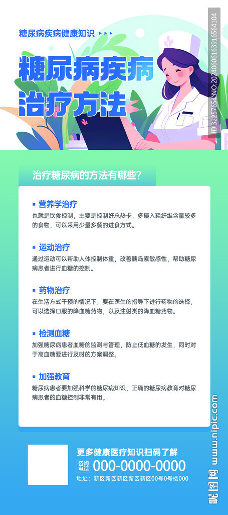 糖尿病健康知識展架