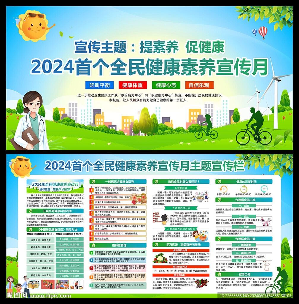 全民健康素養(yǎng)宣傳月宣傳欄