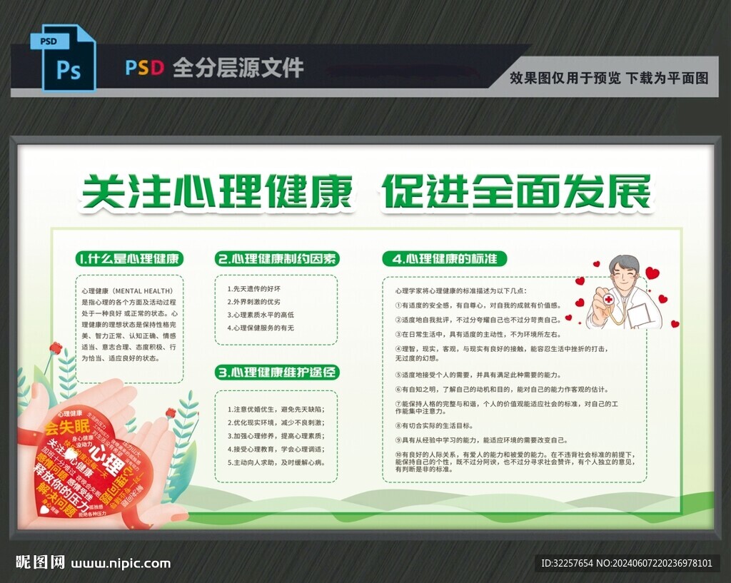 心理健康展板