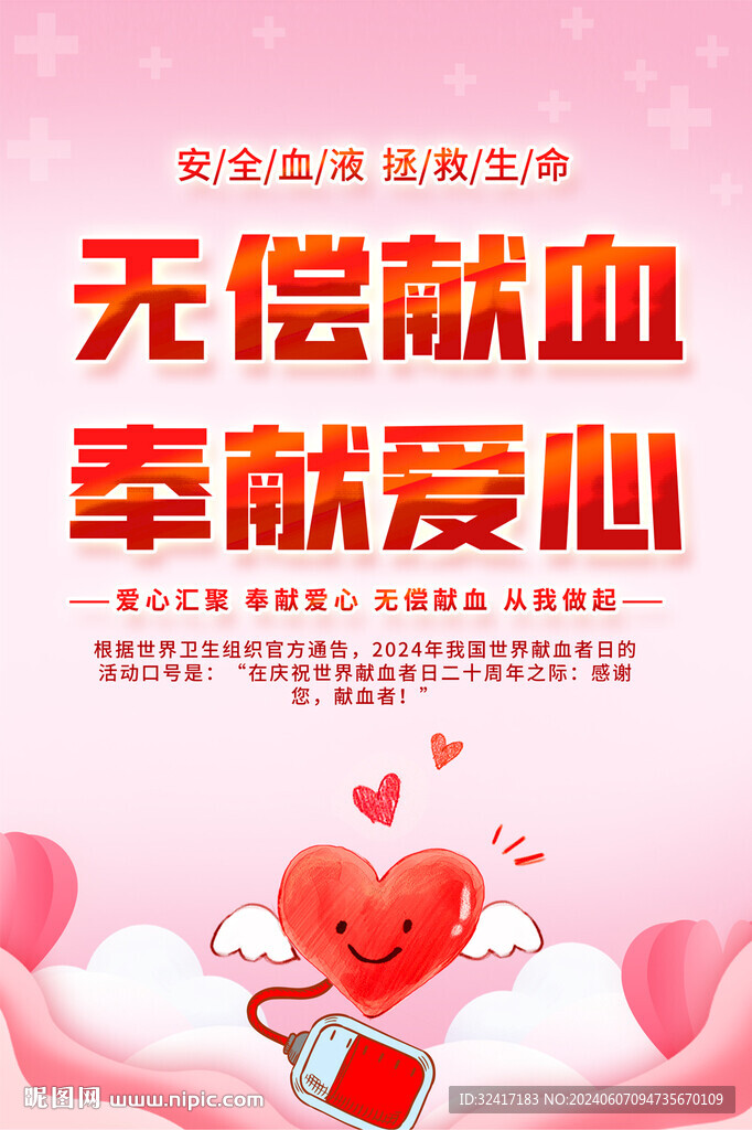 無(wú)償獻(xiàn)血海報(bào)