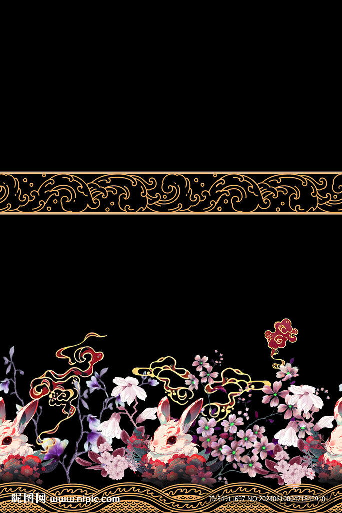 兔子  花