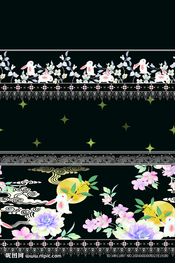 兔子   花