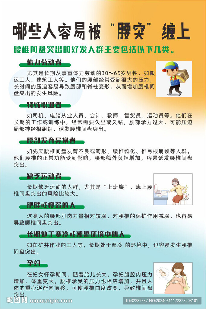 哪些人容易被腰突纏上