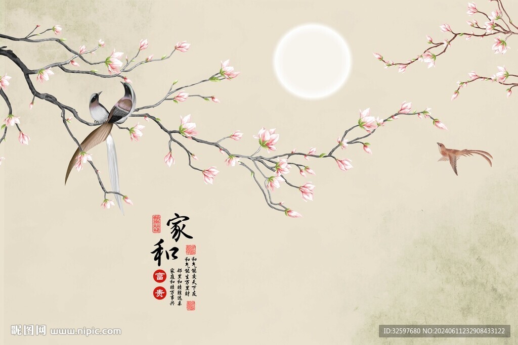 花鳥背景