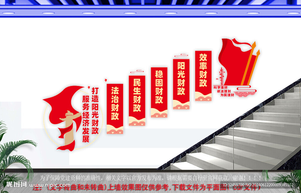 財政樓梯文化墻