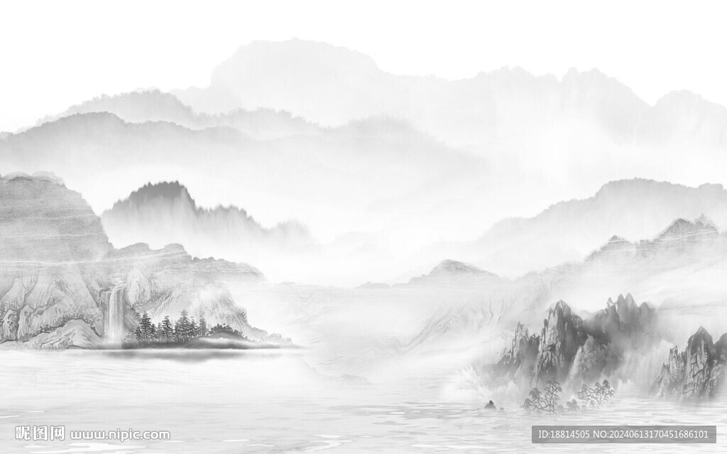 山水背景墻