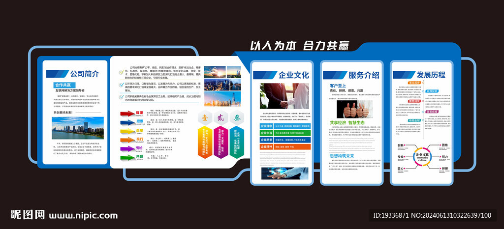 公司企業文化展板