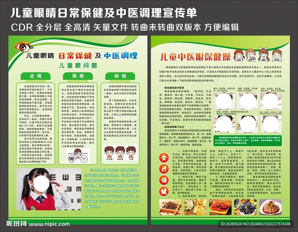 兒童眼科保健中醫宣傳單