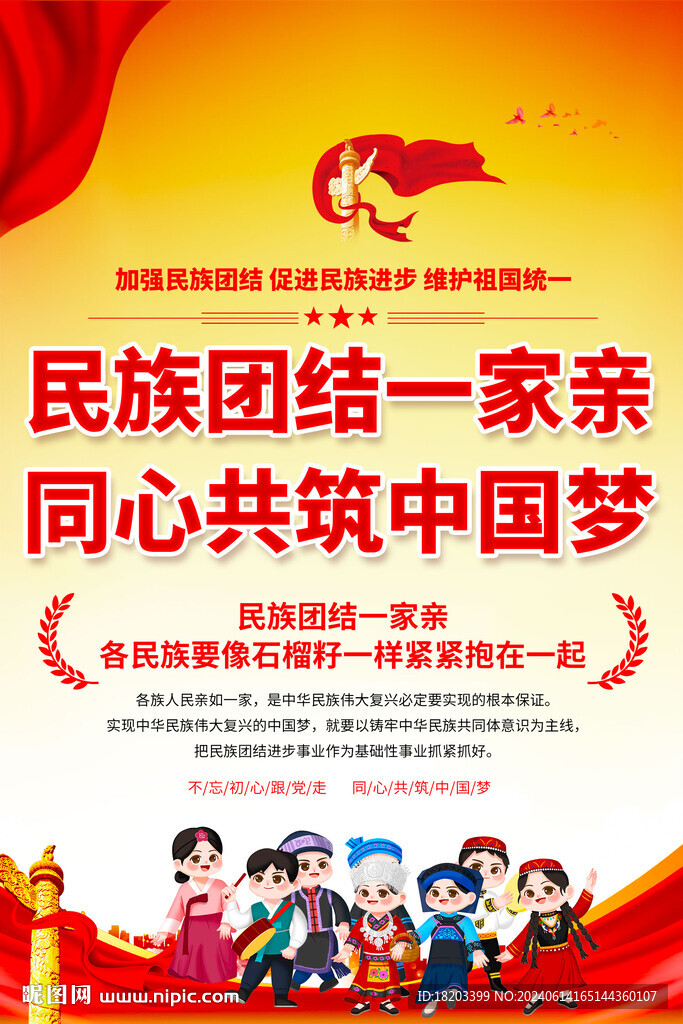 民族團結宣傳海報