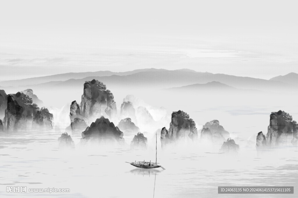 山水背景墻