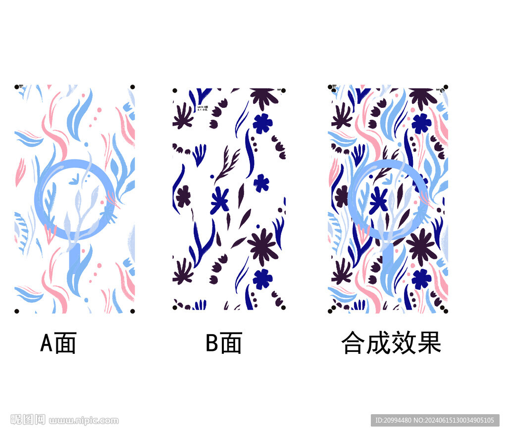 雙面藍黃花