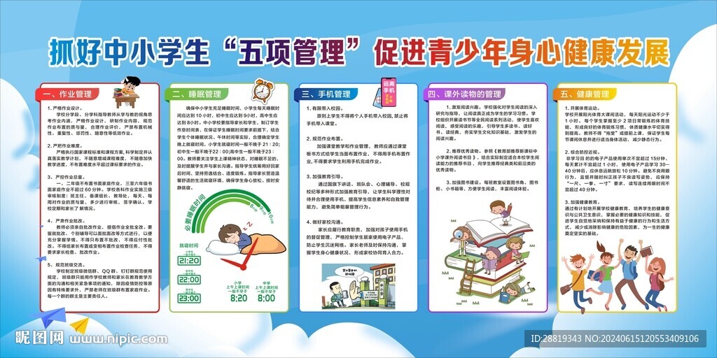 中小學生五項管理