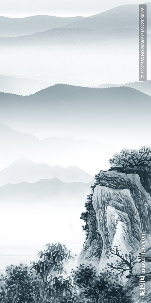 高檔 現(xiàn)代山水玄關(guān) TIF分層