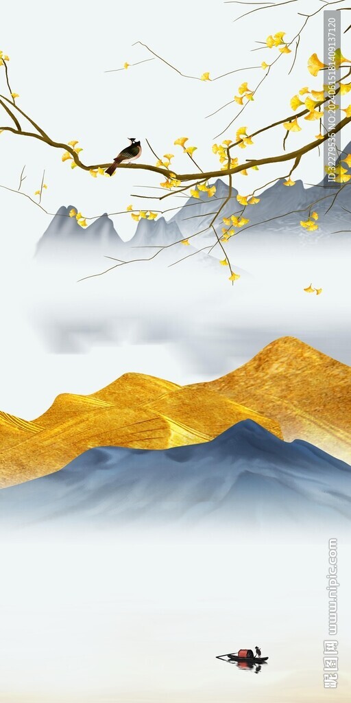 高清 現(xiàn)代山水玄關(guān) TIF分層