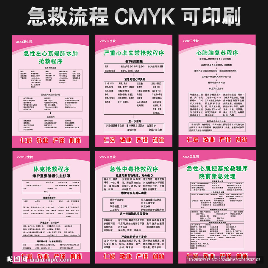 醫院急救站搶救流程圖