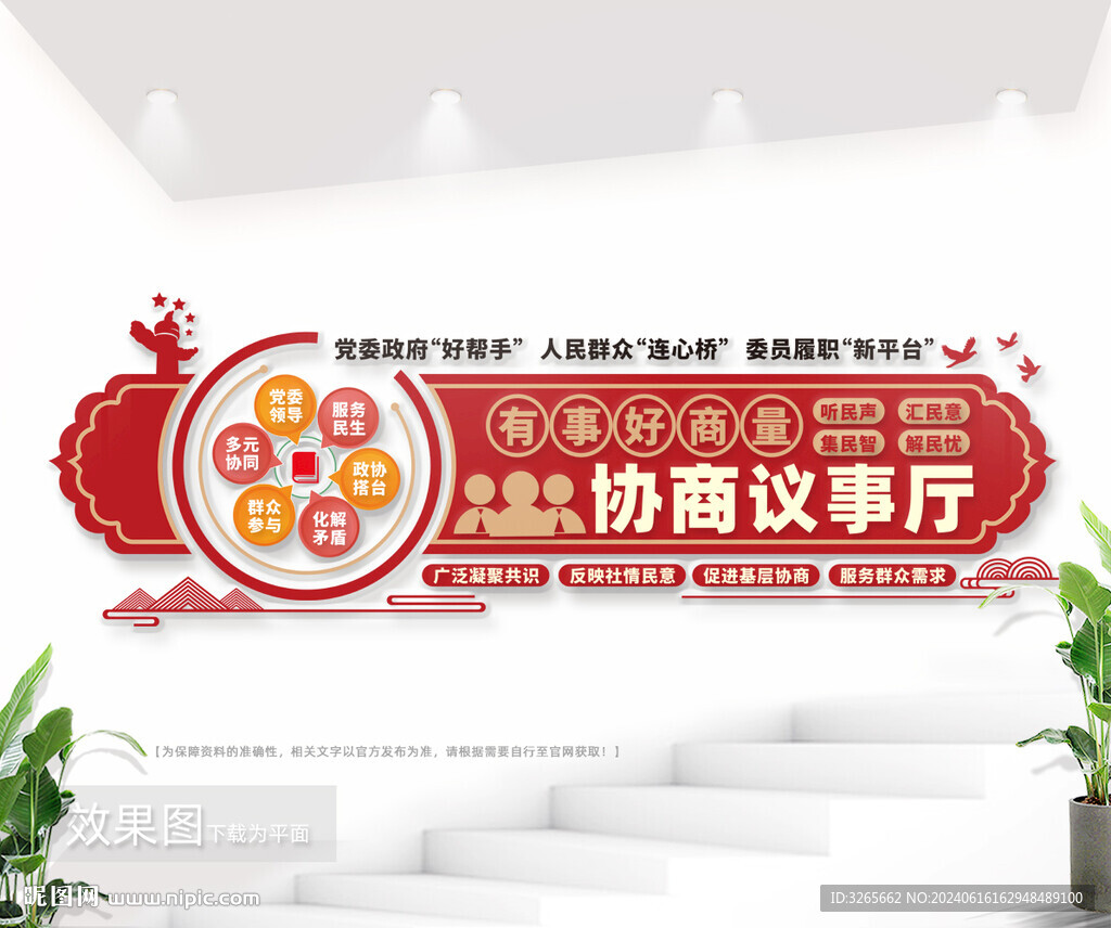 有事好商量協(xié)商議事文化墻