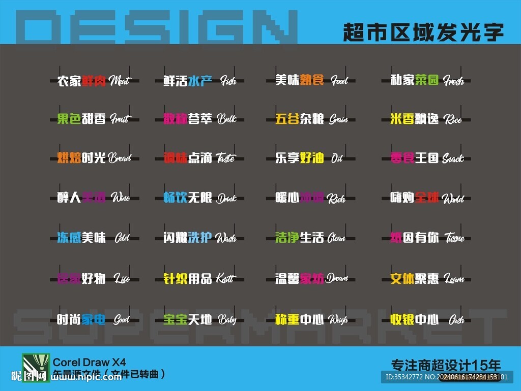 超市發光字