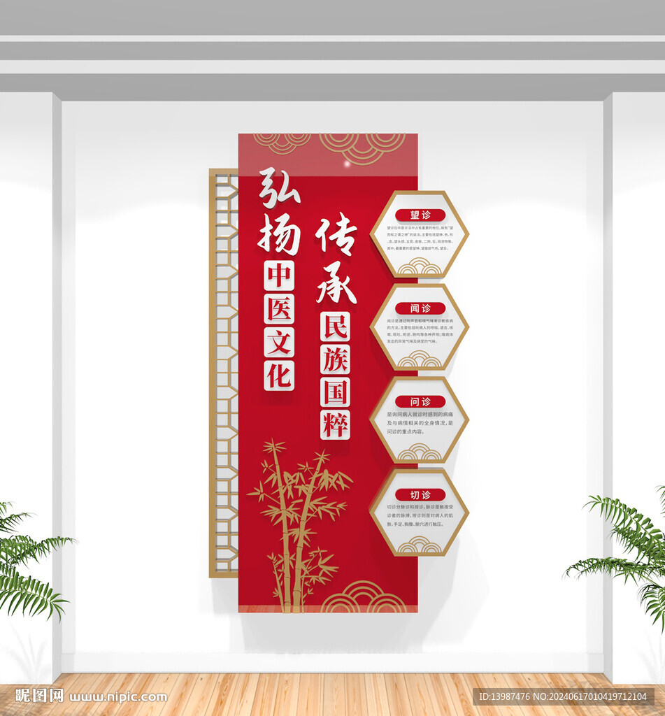 豎版中醫文化墻