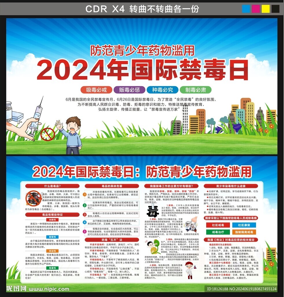 2024國際禁毒日展板