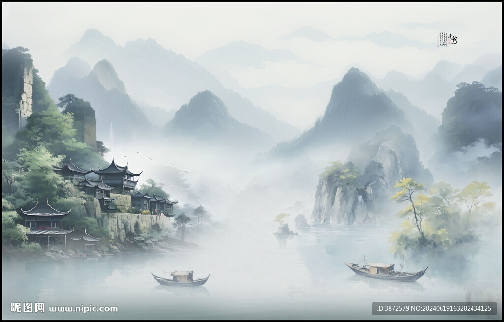 水墨江南水鄉