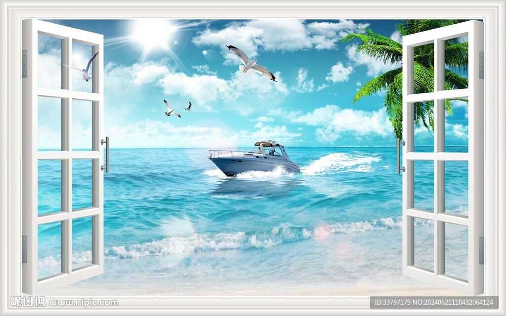 3D立體假窗戶(hù)海景