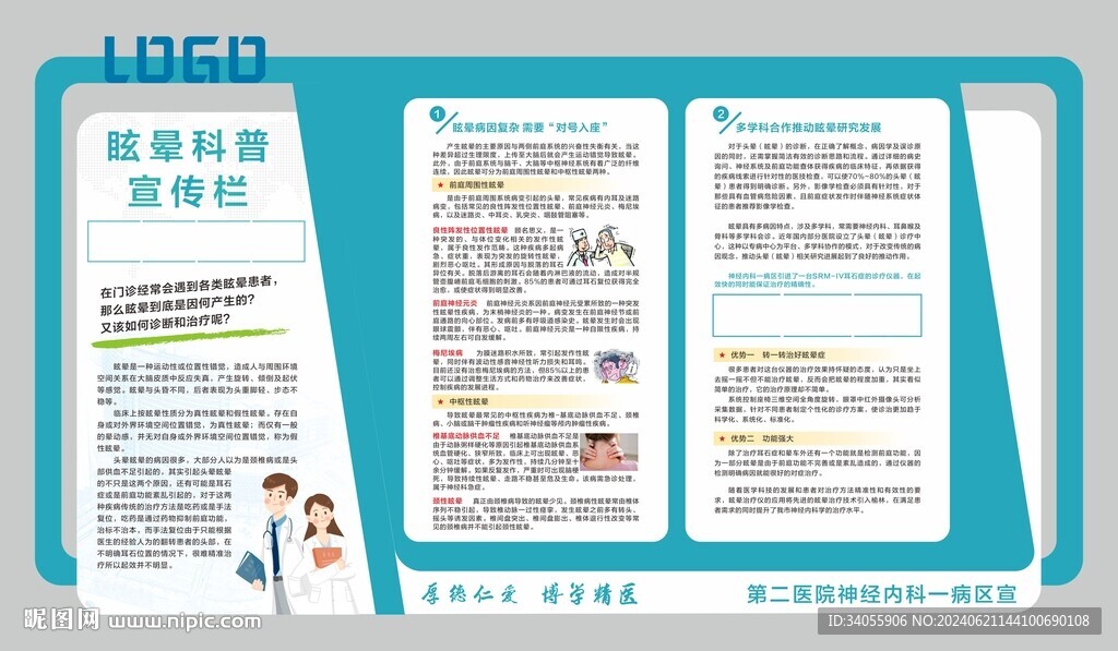 眩暈科普宣傳欄