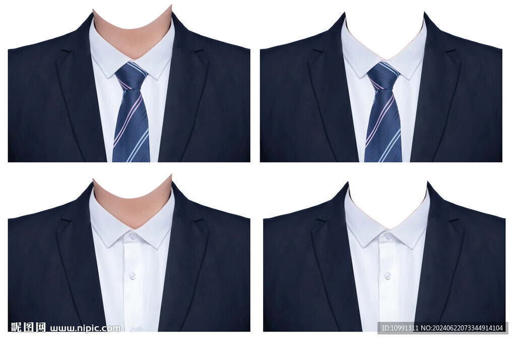 男西裝領(lǐng)帶證件照衣服素材
